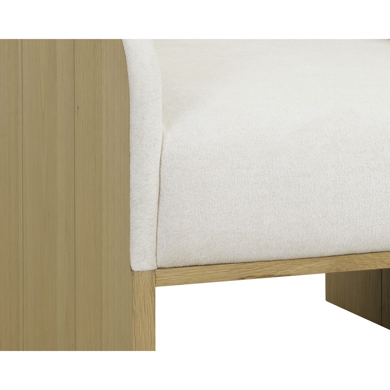 Coburn Rustic Oak / Eclipse White Lounge Chair